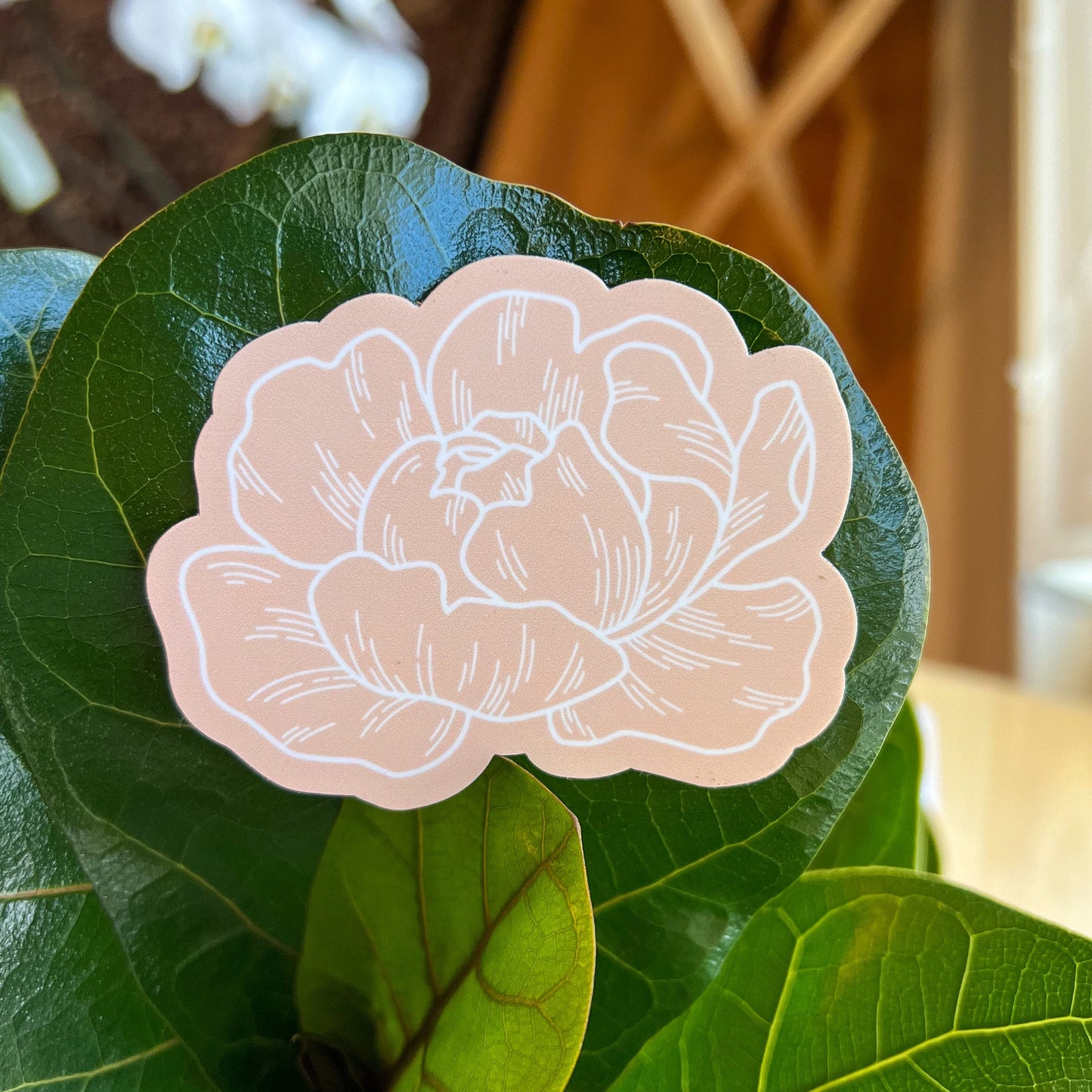 Peony Sticker