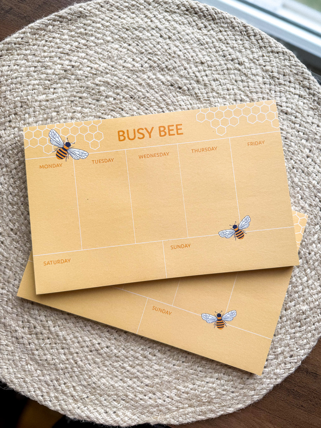 Busy Bee Weekly Notepad
