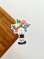 Coffee then Conquer Sticker