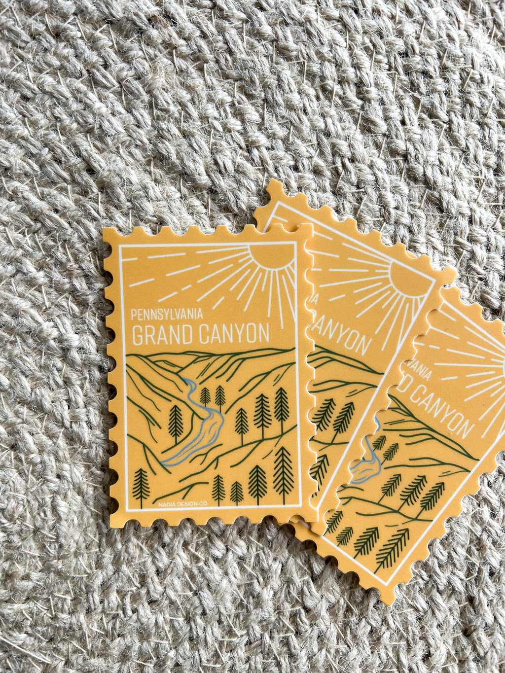 Pennsylvania Grand Canyon Stamp Sticker