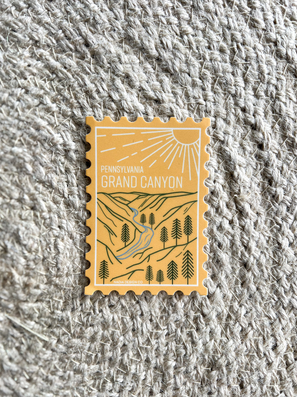 Pennsylvania Grand Canyon Stamp Sticker