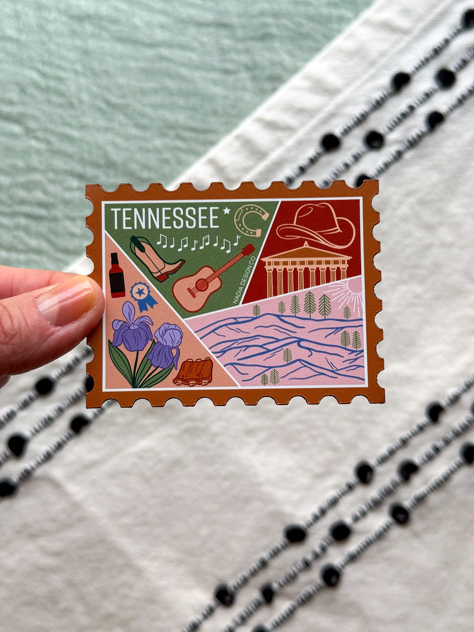 Tennessee Stamp Magnet