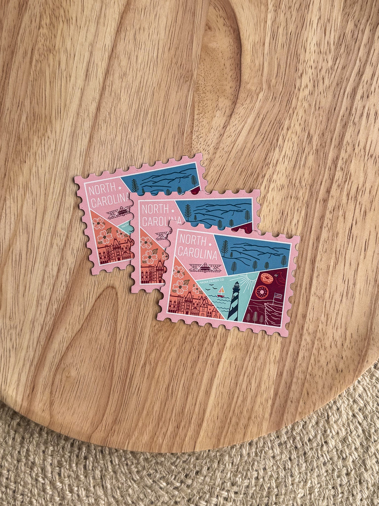 North Carolina Stamp Magnet