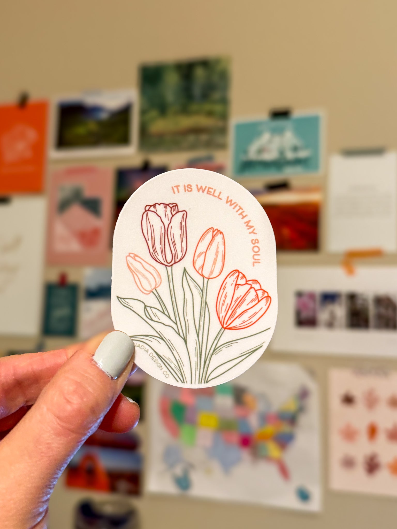 It is Well with my Soul Tulip Sticker