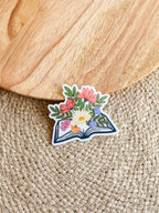 Floral Book Sticker
