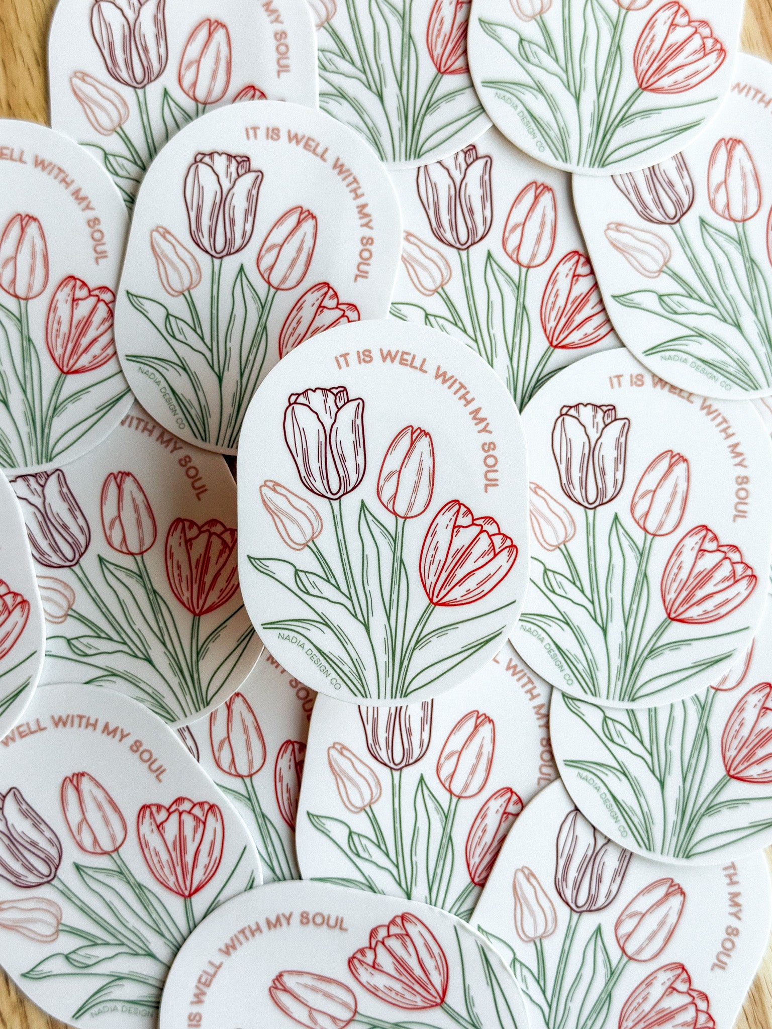 It is Well with my Soul Tulip Sticker