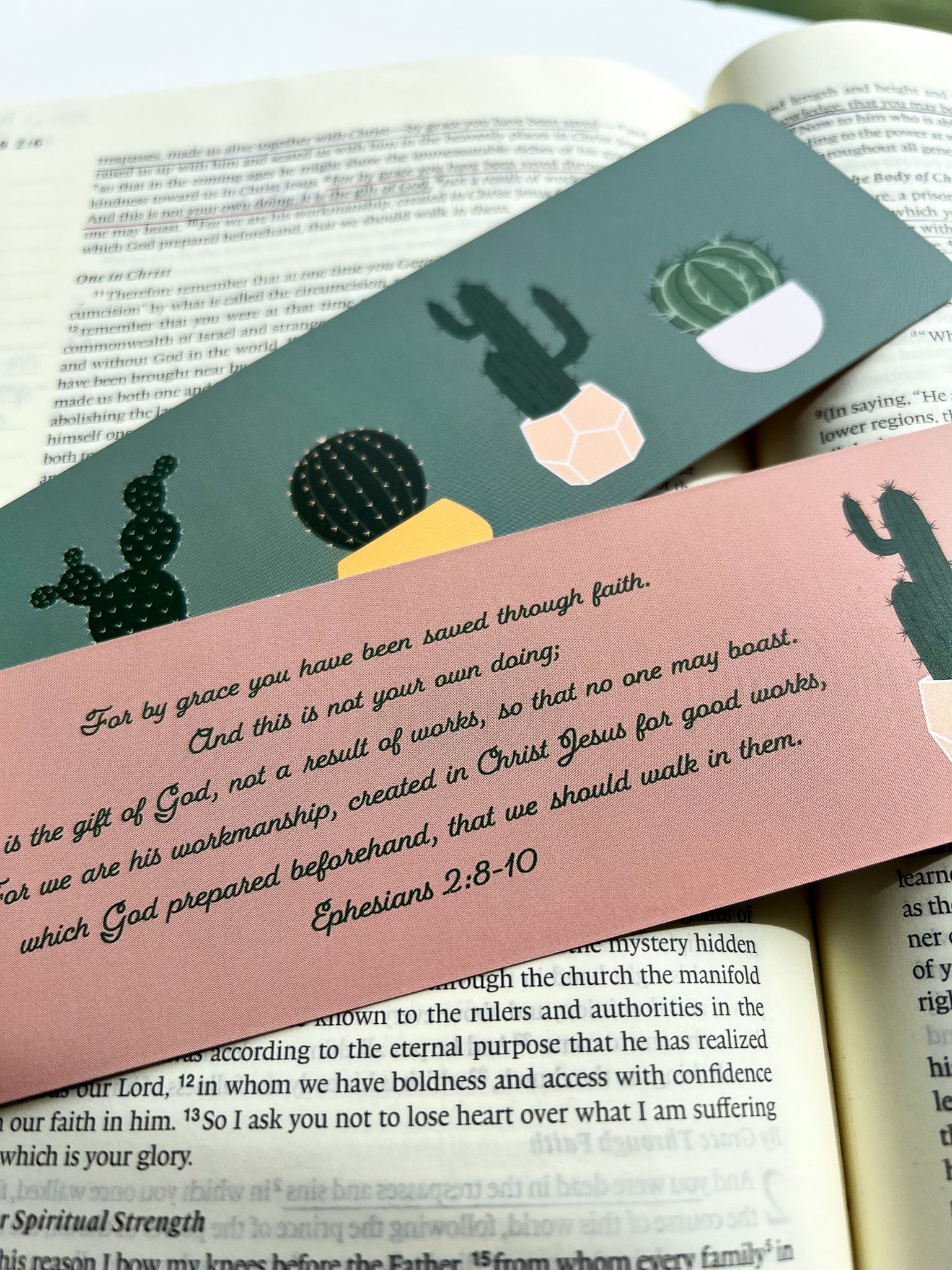 Cactus Ephesians 2:8-10 Bookmark