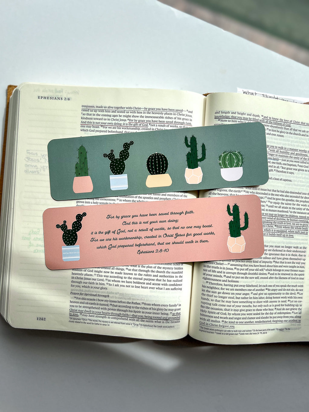 Cactus Ephesians 2:8-10 Bookmark