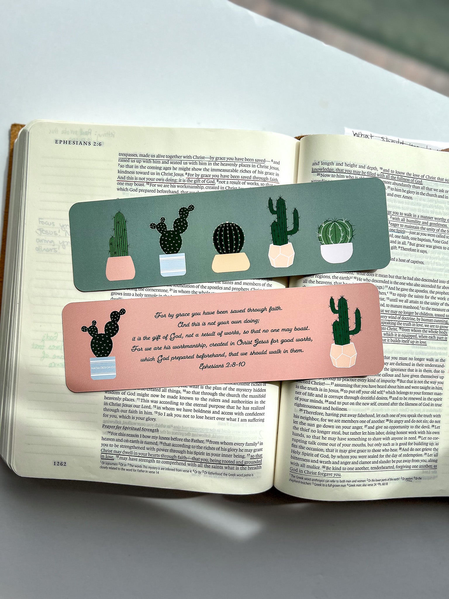 Cactus Ephesians 2:8-10 Bookmark