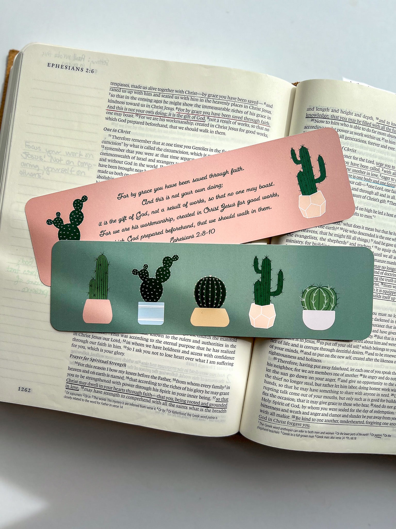 Plant Theme Bible Verse 4 Pack Bookmarks