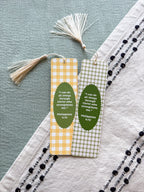 Philippians 4:13 Gingham Bookmark