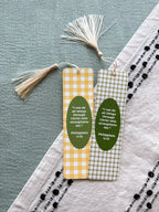Philippians 4:13 Gingham Bookmark