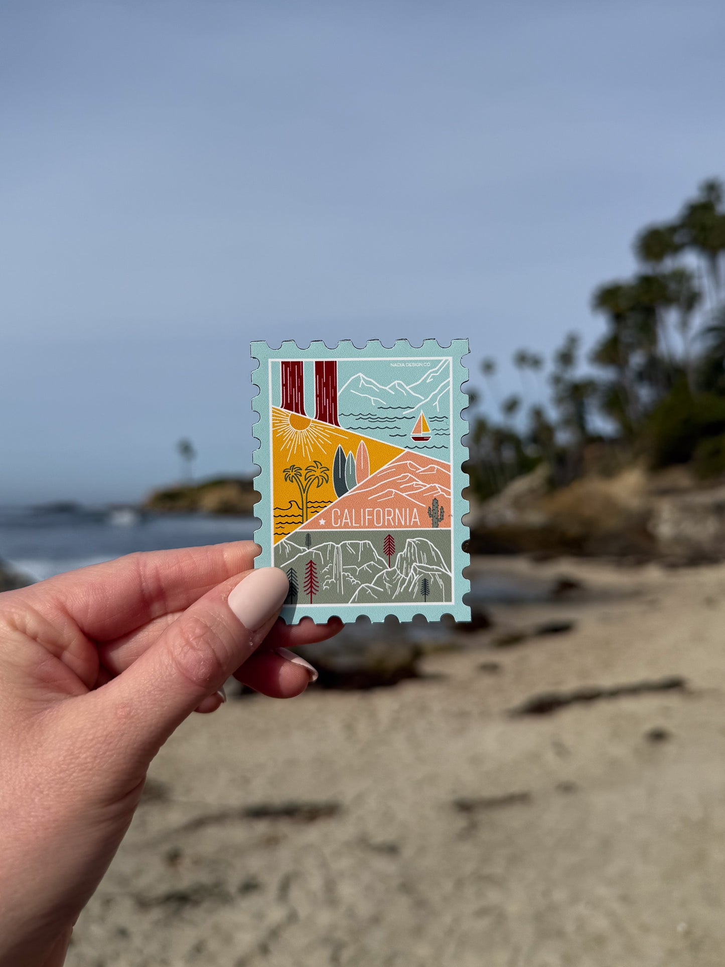 California Stamp Magnet