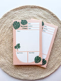 Monstera Sermon Notes Notepad
