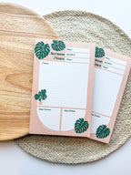 Monstera Sermon Notes Notepad