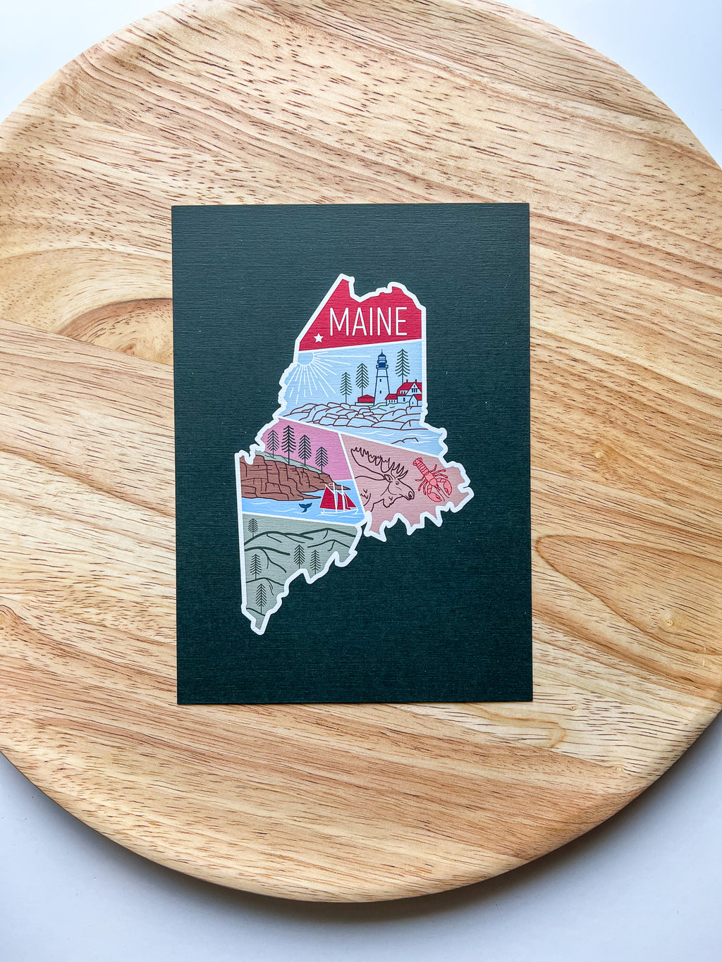 Maine State Postcard