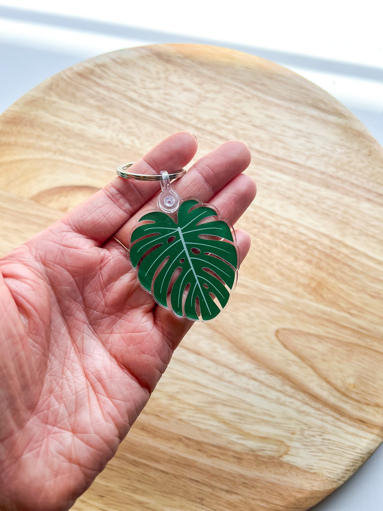Monstera Acrylic Keychain