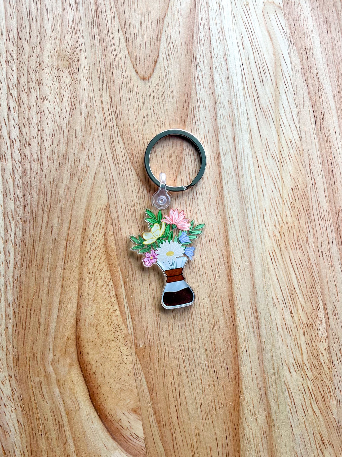 Floral Bouquet Acrylic Keychain