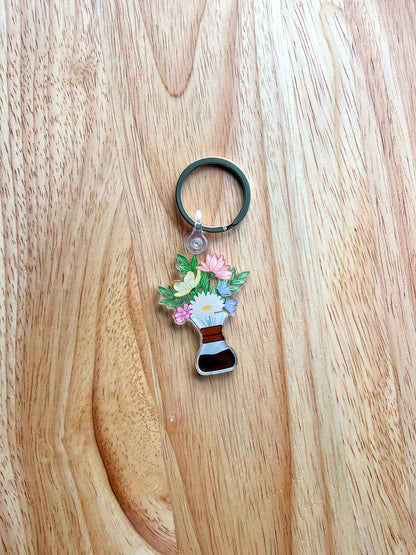 Floral Bouquet Acrylic Keychain