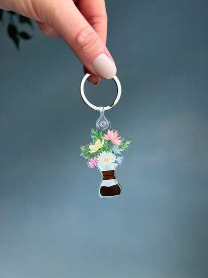 Floral Bouquet Acrylic Keychain