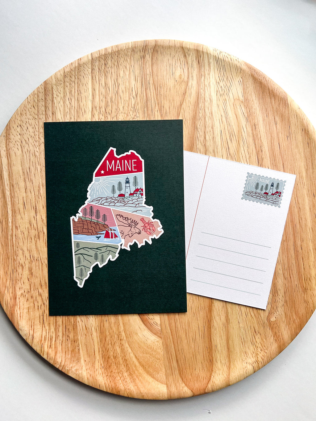 Maine State Postcard