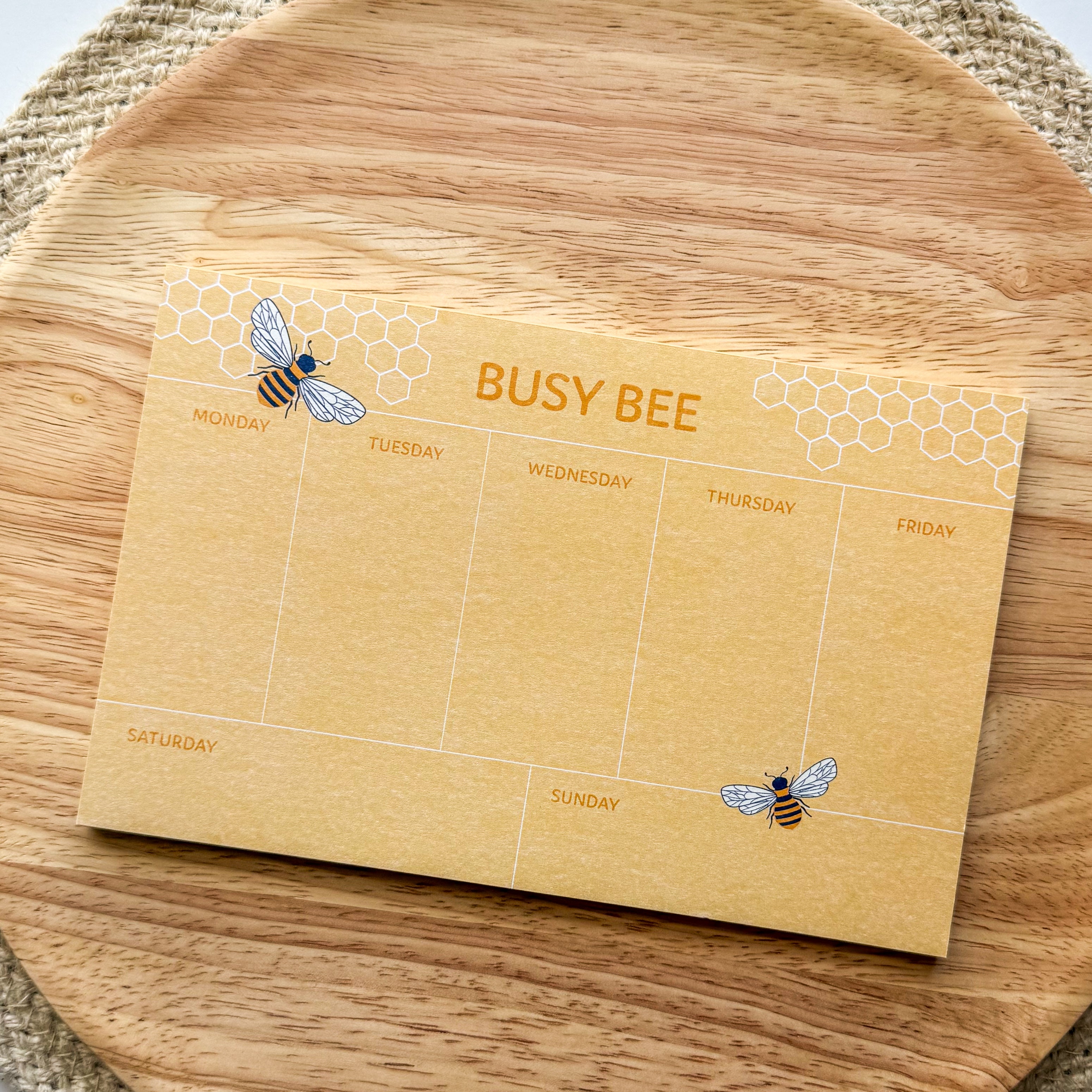 Busy Bee Weekly Notepad