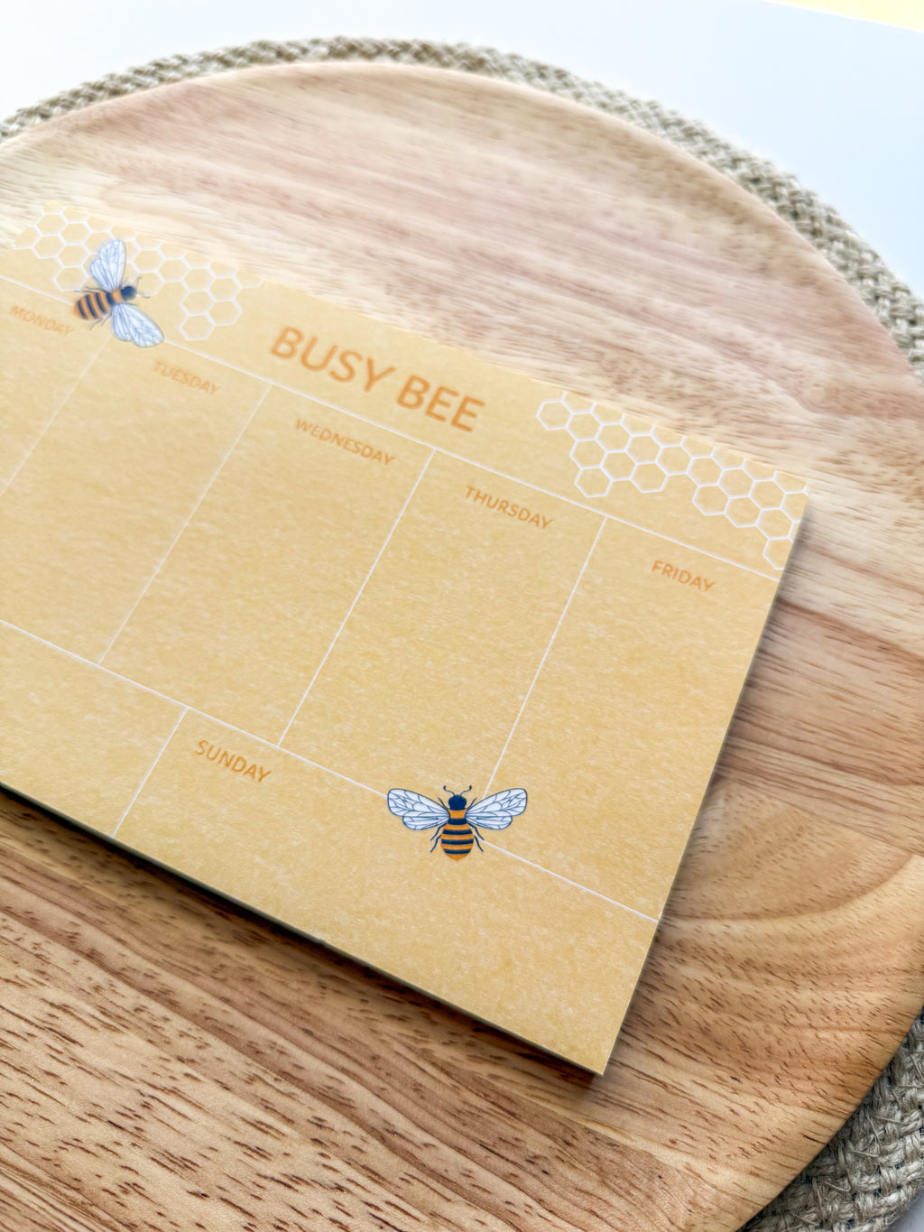 Busy Bee Weekly Notepad