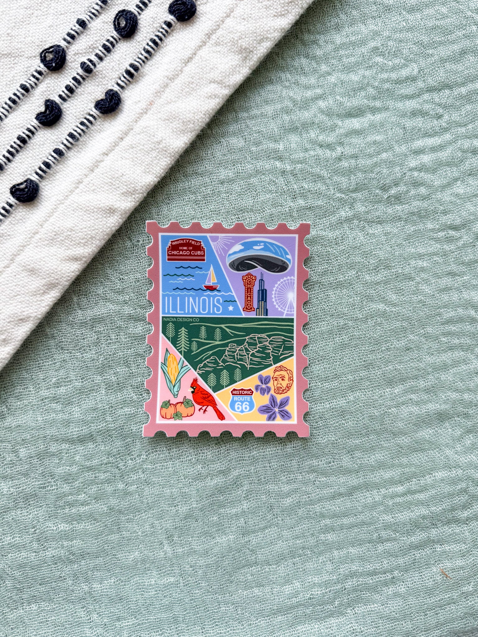 Illinois Stamp Sticker
