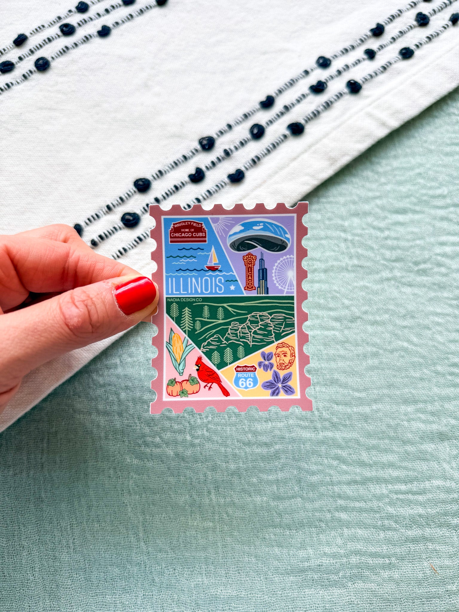 Illinois Stamp Sticker