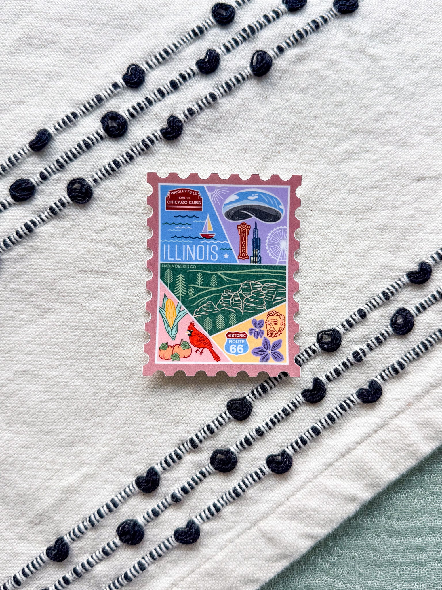 Illinois Stamp Sticker