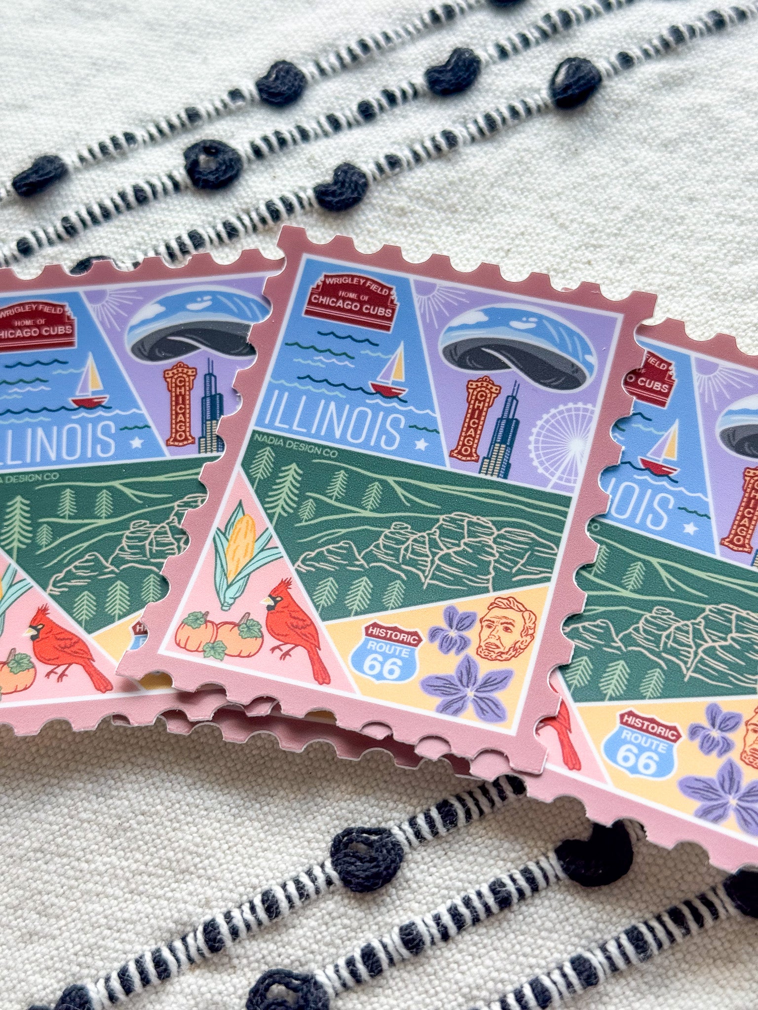 Illinois Stamp Sticker