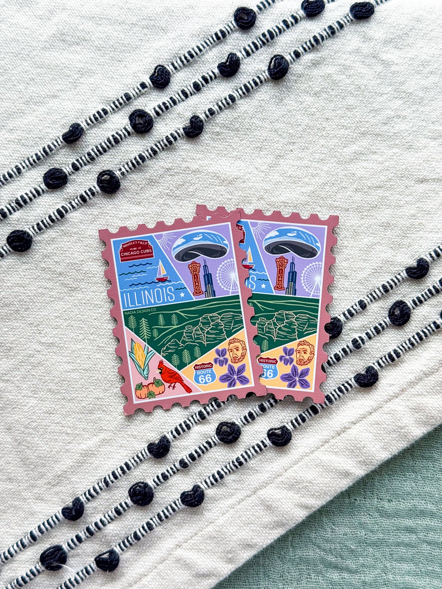 Illinois Stamp Magnet