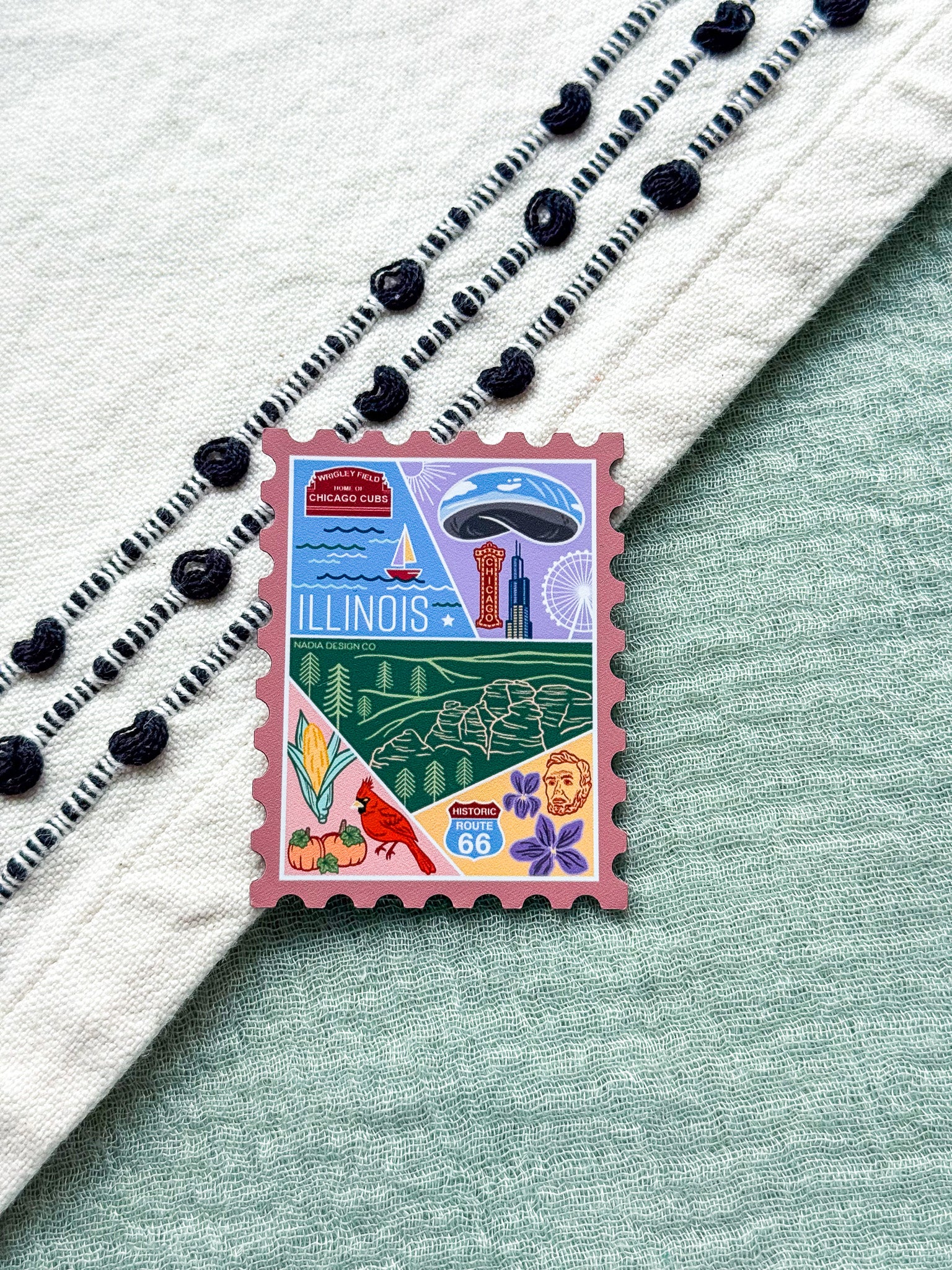 Illinois Stamp Magnet