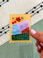 Wisconsin Acrylic Stamp Magnet