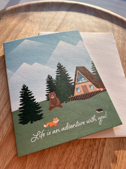 Life is an Adventure with You Card