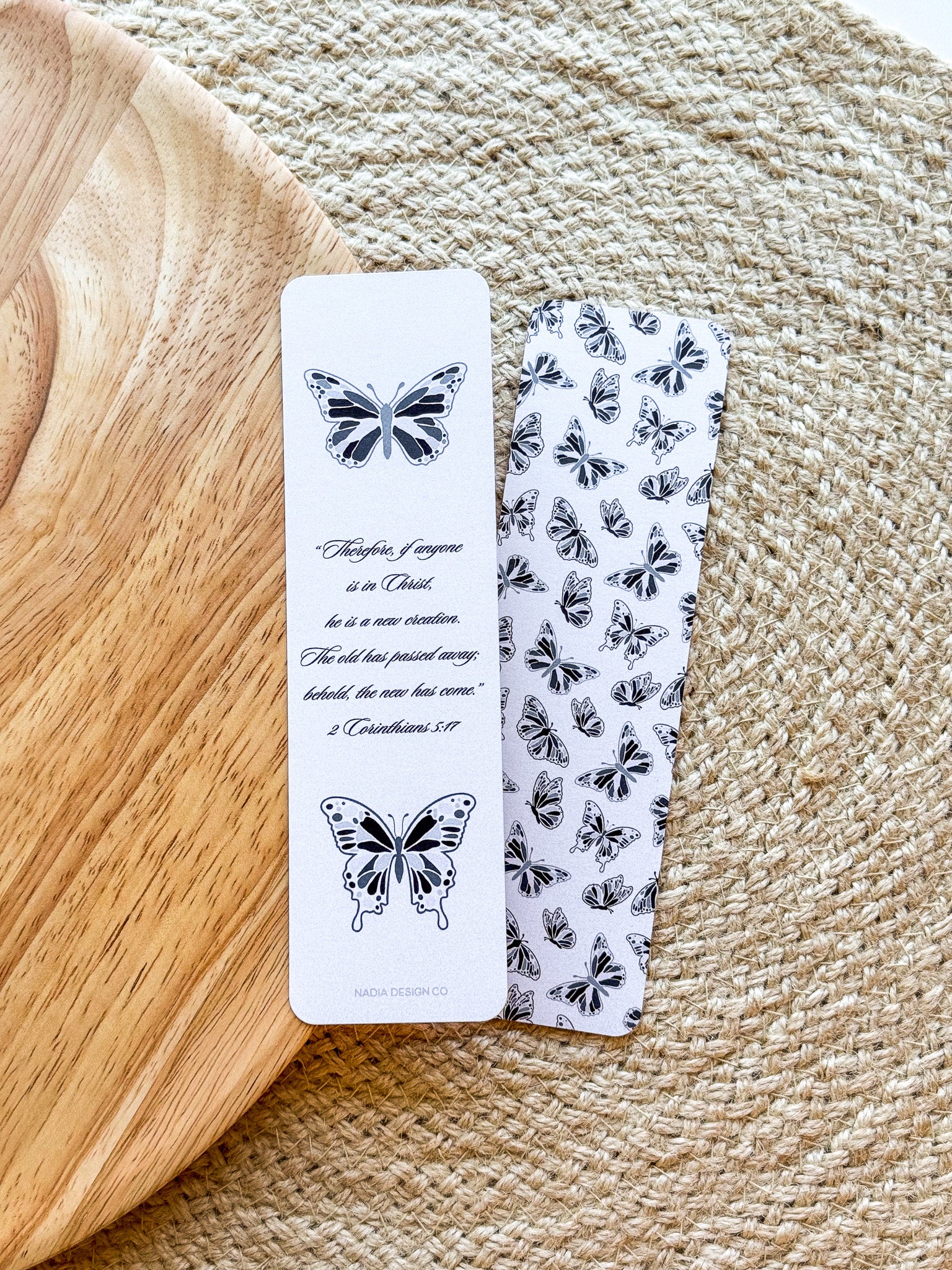 2 Corinthians 5:17 Butterfly Bookmark