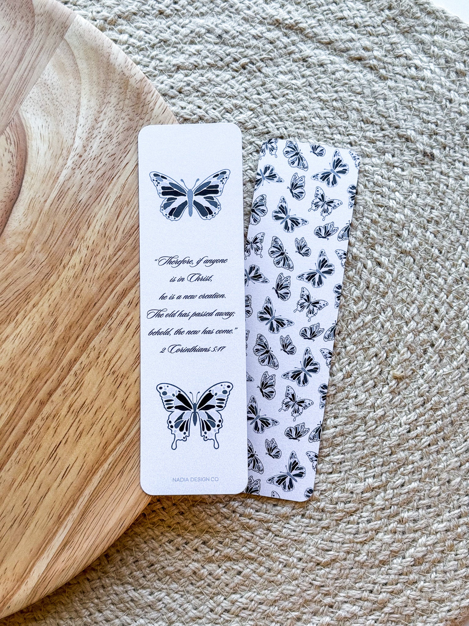 2 Corinthians 5:17 Butterfly Bookmark