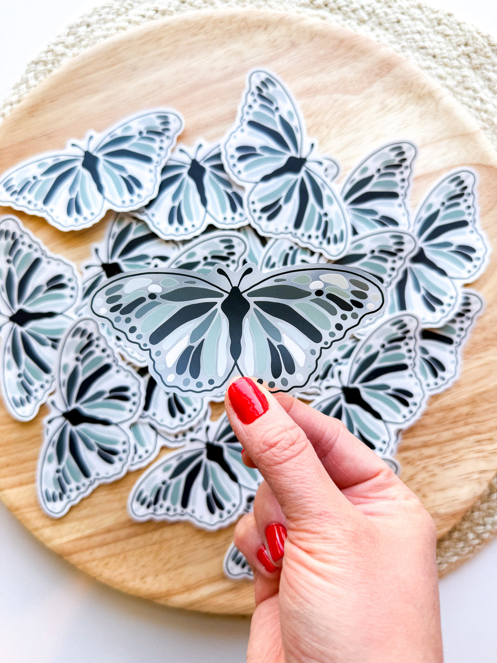 Blue Butterfly Sticker