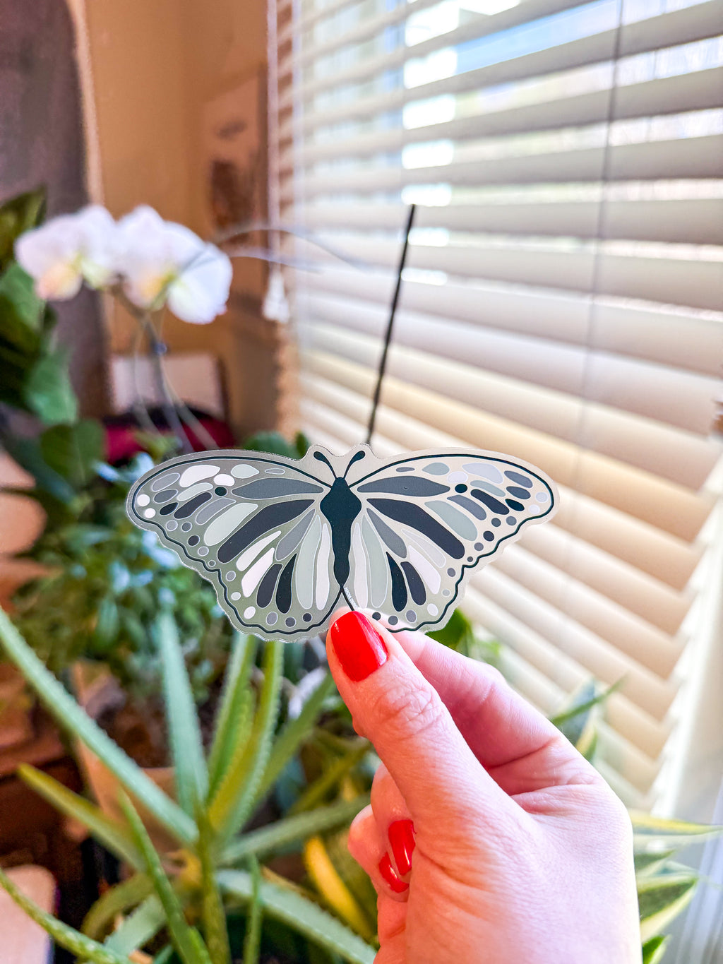 Blue Butterfly Sticker