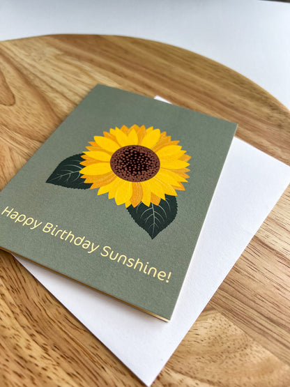 Happy Birthday Sunshine Card