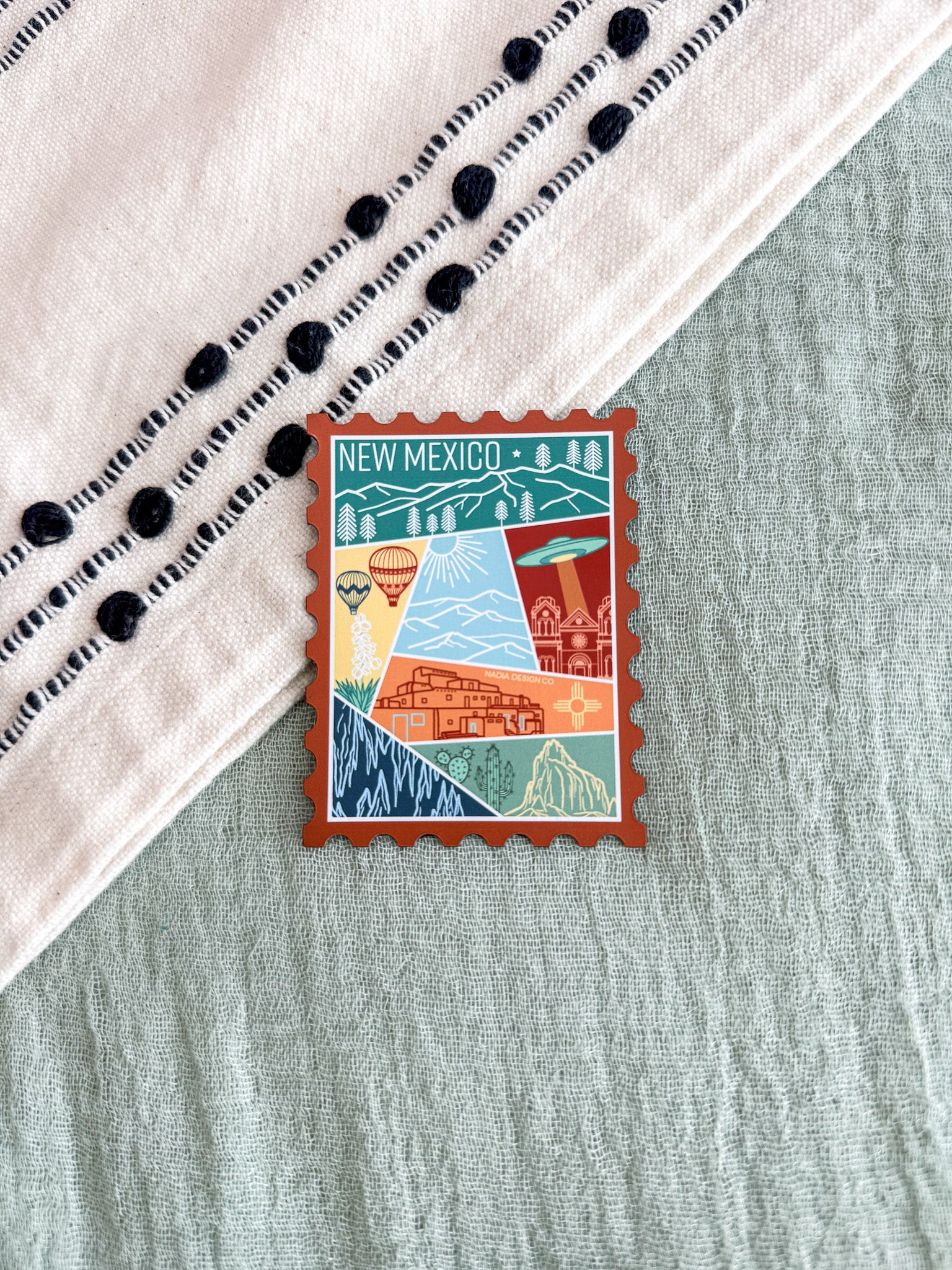 New Mexico Stamp Magnet