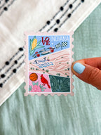 Indiana Stamp Magnet