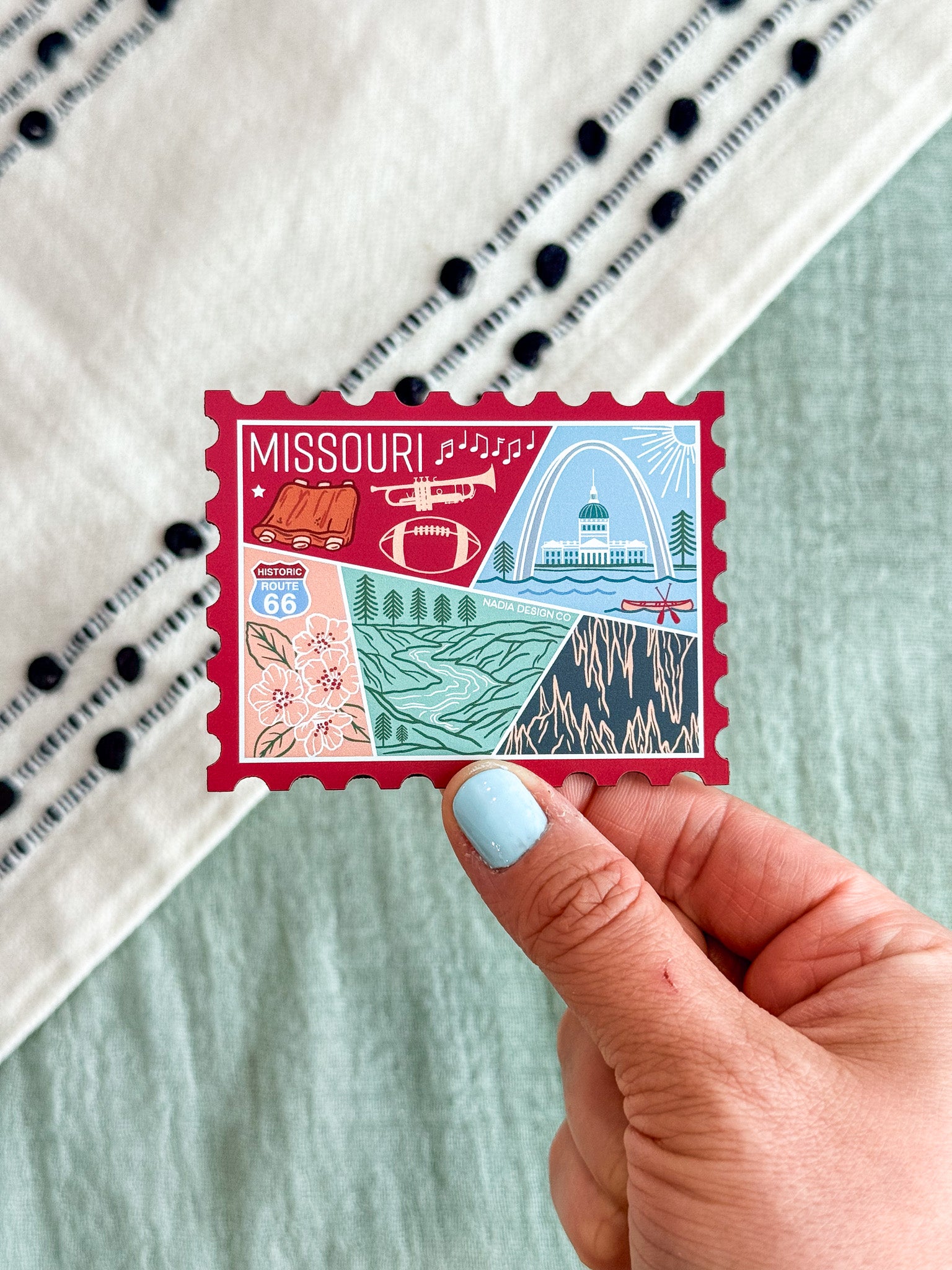 Missouri Stamp Magnet