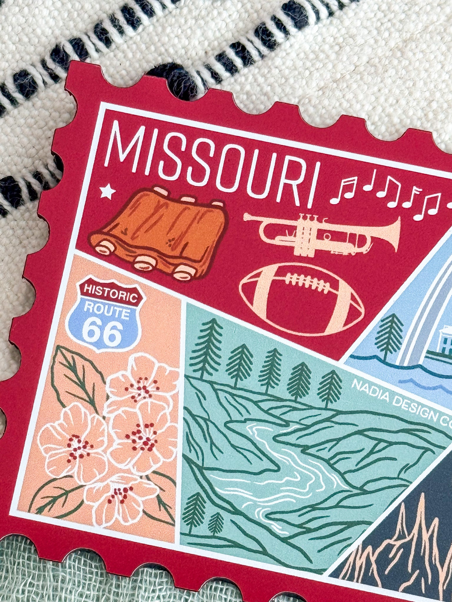 Missouri Stamp Magnet