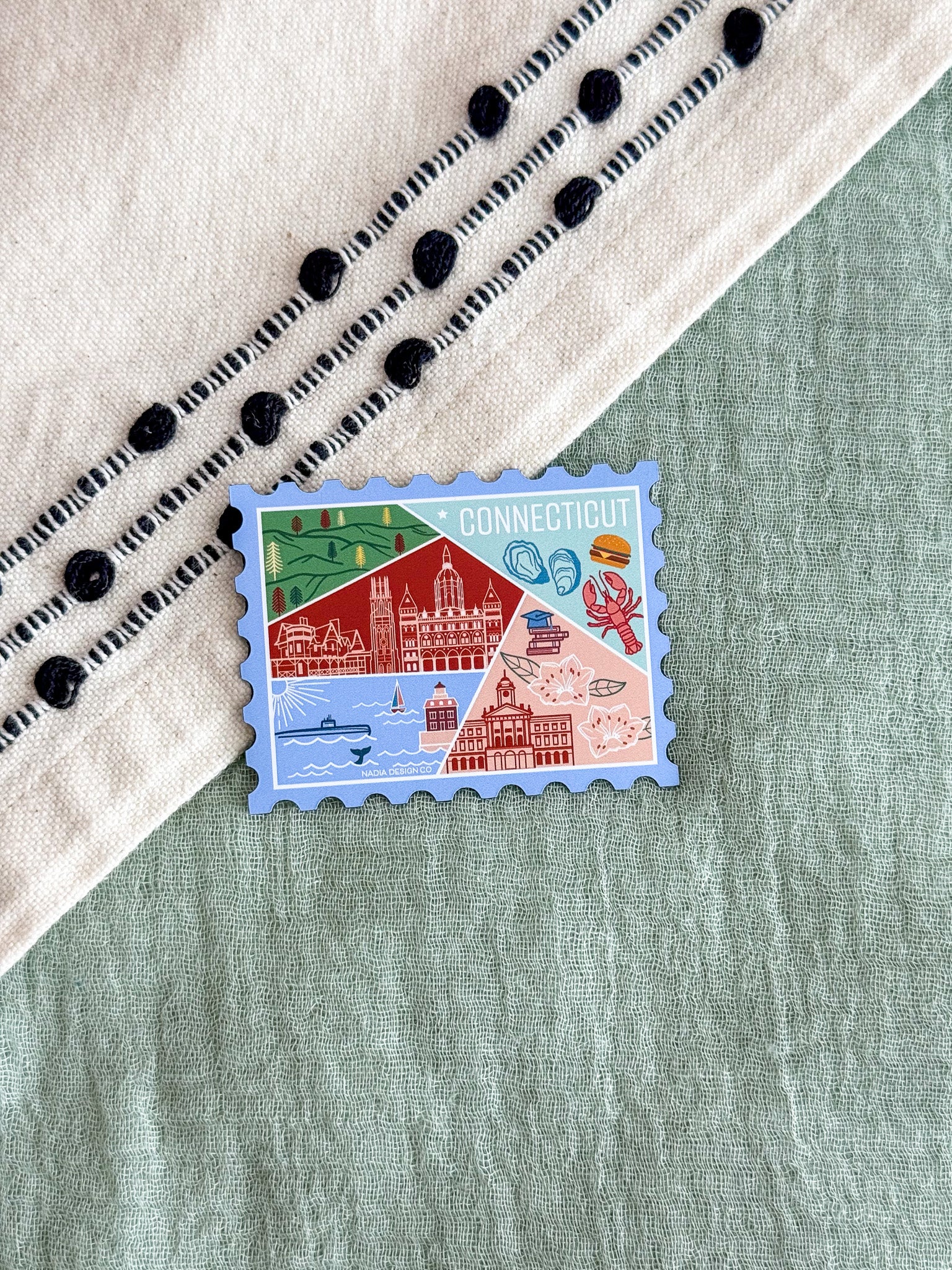 Connecticut Stamp Magnet