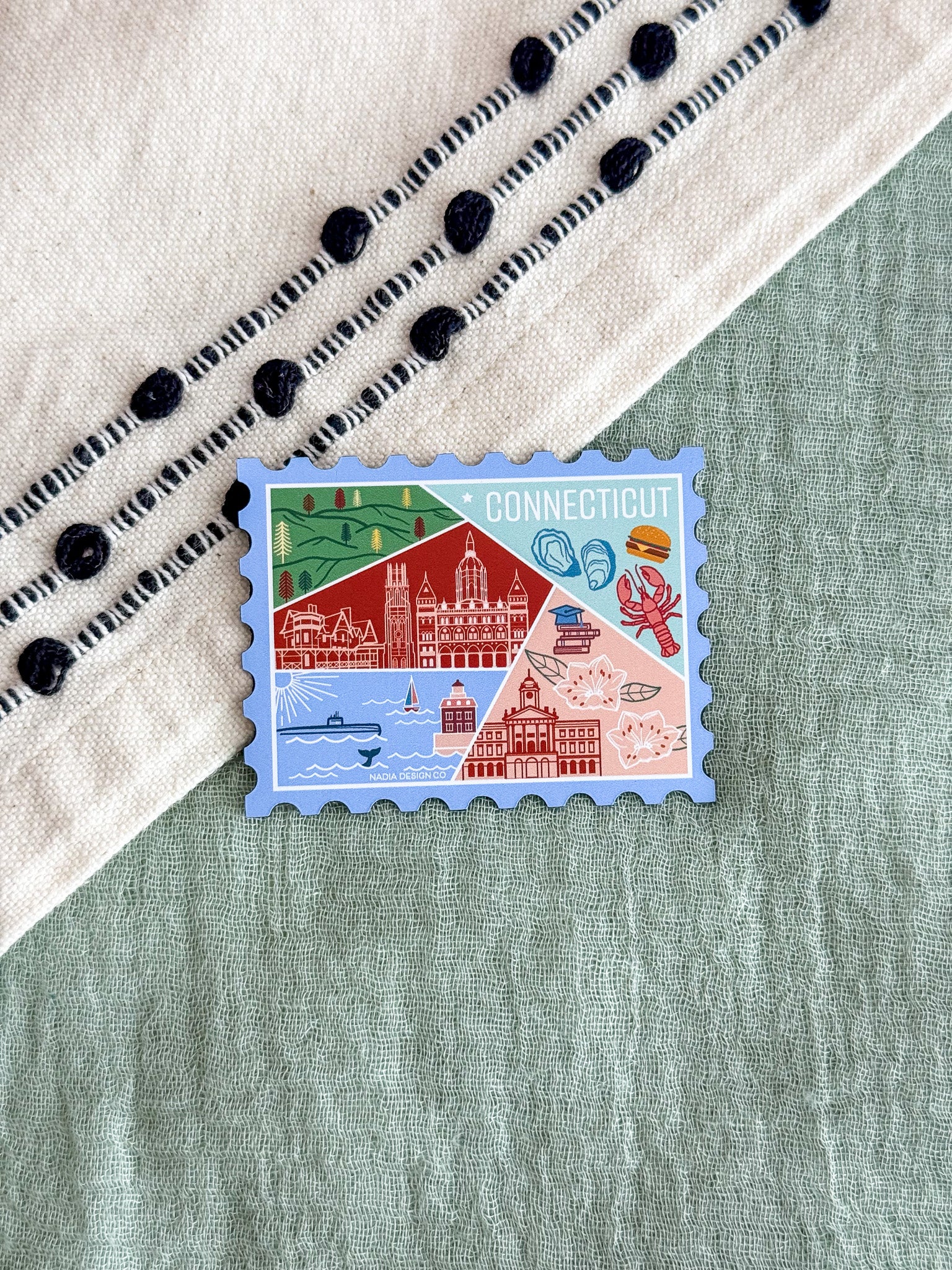 Connecticut Stamp Magnet