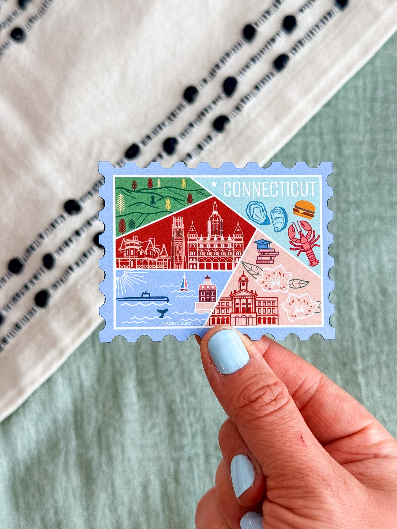 Connecticut Stamp Magnet