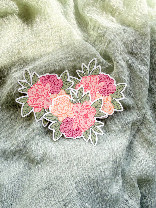 Peony Sticker