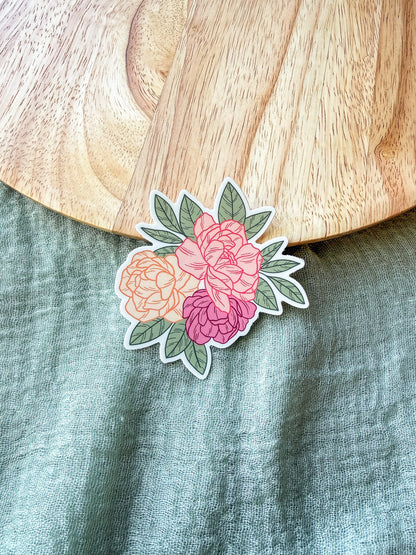 Peony Sticker