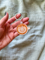 Cafe Latte Acrylic Keychain